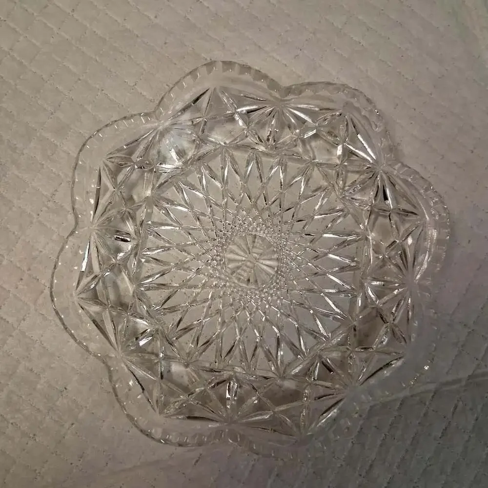 Avon Vintage Crystal Cut Glass Dish